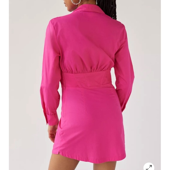 Urban Outfitters Phoebe Long Sleeve Mini Dress - Picture 4 of 4